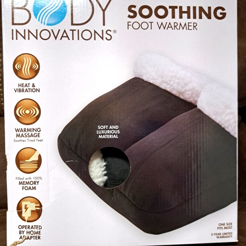 Body Innovations Soothing Foot Warmer/Vibrator